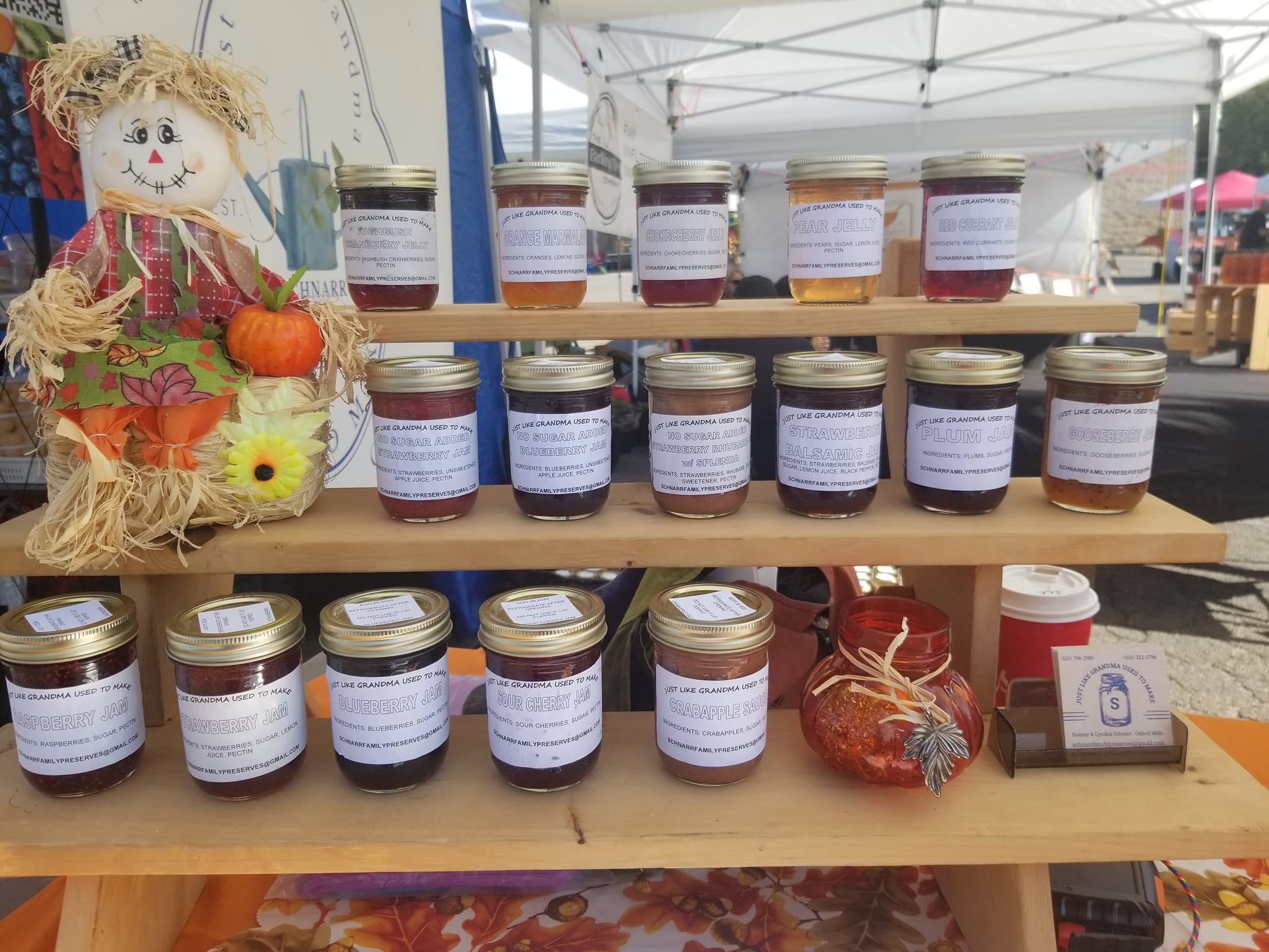 various preserve jars by brand Just Like Grandma Used To Make