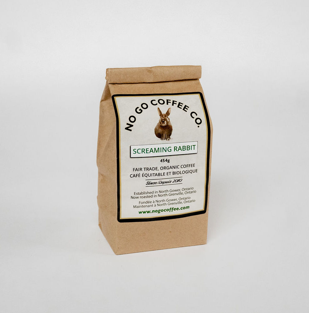Bag of Coffee Beans from No Go Coffee Co brand