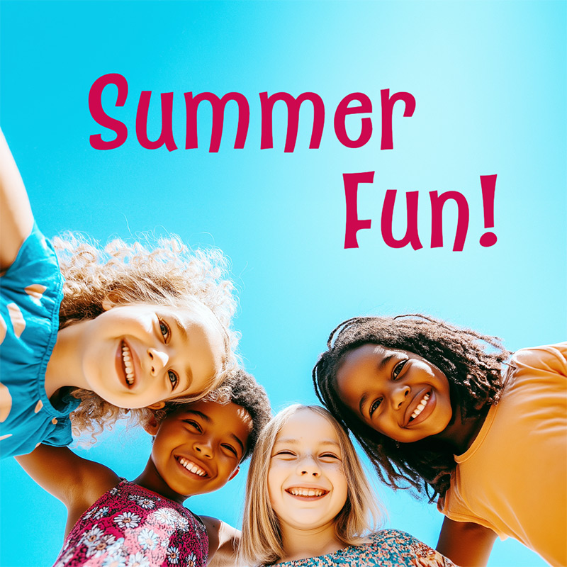 Kids smiling having fun