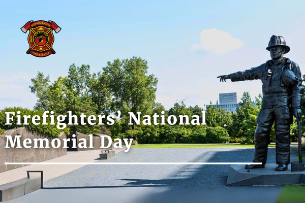 Statement from Mayor Peckford on Firefighter National Memorial Day