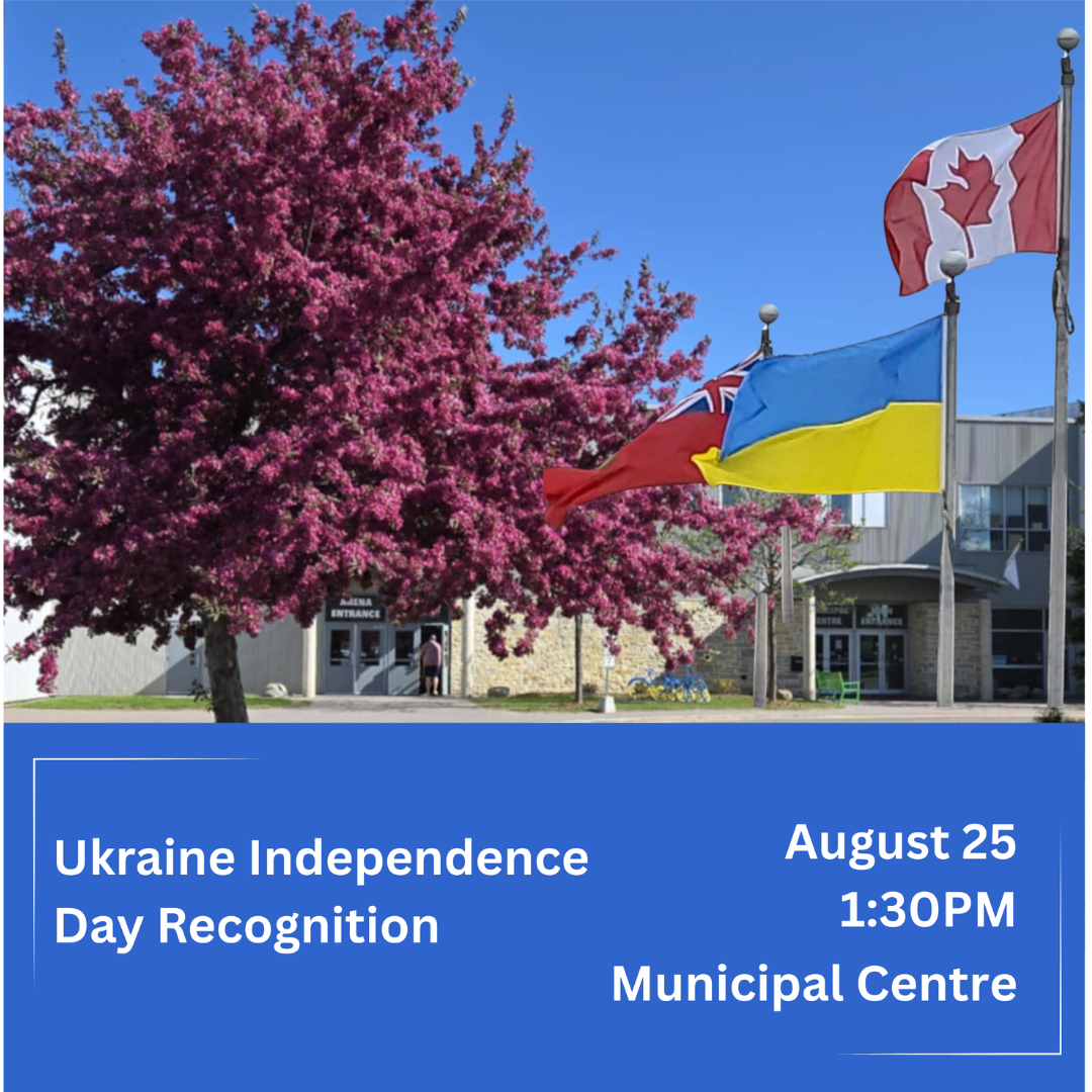 Ukraine Independence Day Recognition at the Bike Sculpture